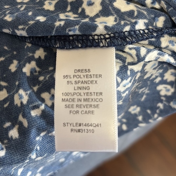 Fortune+Ivy Women’s Halter Floral Knit Size Large Mini Dresss - Picture 4 of 6